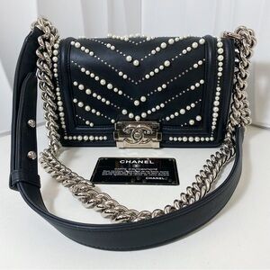 CHANEL Boy Chanel Limited Edition Medium Flap Bag Black Calfskin